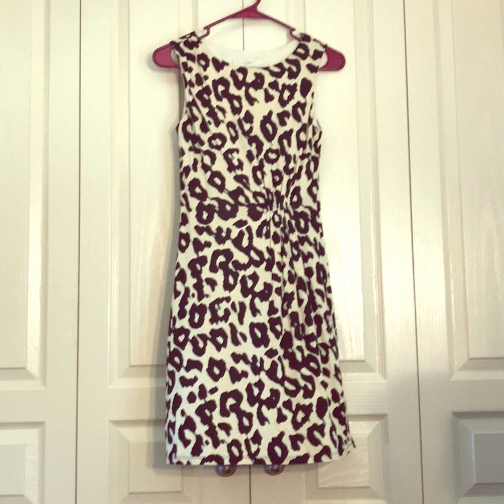 Cheetah print LOFT dress